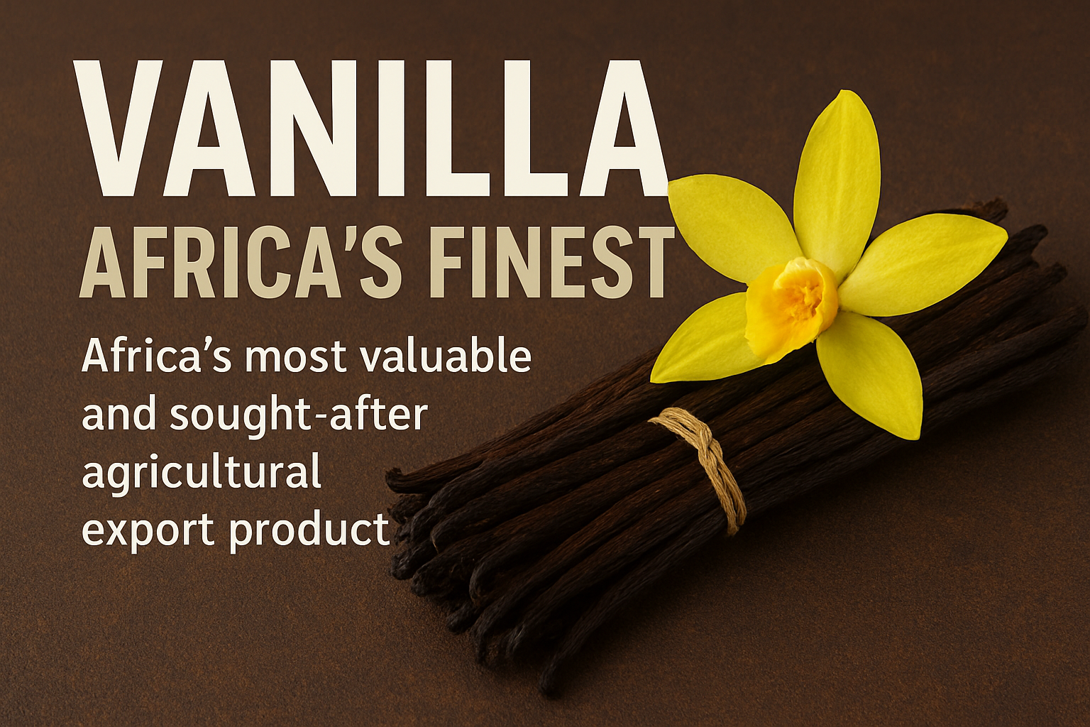 Africa's finest vanilla